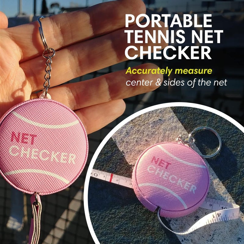 Scoring Right Net Checker Tennis Net Height Measuring Tape and Keyring - Image 2